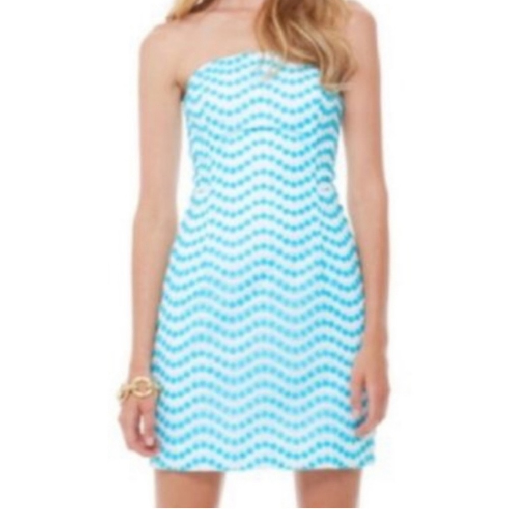 Lilly Pulitzer Leaven’s Embroiled strapless dress